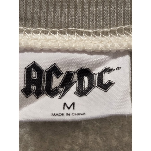 ACDC Retro Women's White Sweetshirt Size Medium - Picture 3 of 6